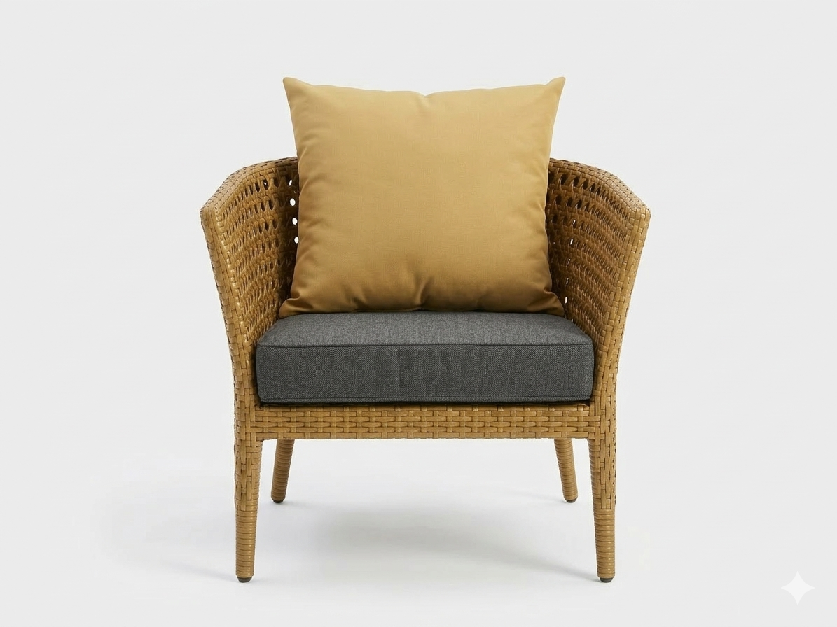SINGLE SEATER SOFA WITH CUSHION (AHOL/184/003)