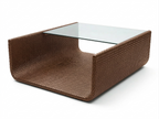 SIDE TABLE WITH GLASS TOP (AHOL/180/005)