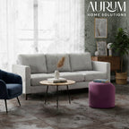 Plush Upholstered Stool