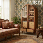 Stylish Warm Brown Victorian Storage Cupboard