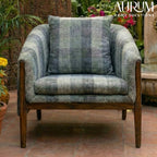 Handcrafted Sheesham Wood Accent Chair