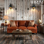 Vienna Three-Seater Leather Sofa