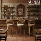 Cane Bar Chair with Breezy Seat for Homes & Venues