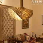 Japandi Dream Bamboo Hanging Lamp - Handwoven Pendant Light