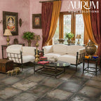 Regal Iron and Marble Living Room Furniture Set