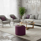 Plush Upholstered Stool