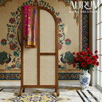 Rattan Room Divider Veil with Natural Cane Panels (Per Panel)