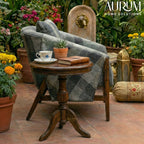Handcrafted Sheesham Wood Accent Chair