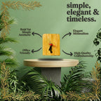 Table Clock Bamboo Desk Timekeeper | Minimalist Decor