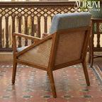 Handcrafted Sheesham Wicker Chair