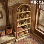 Storage Rack with Weave Wonder Natural Rattan Shelves