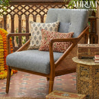 Handcrafted Sheesham Wicker Chair