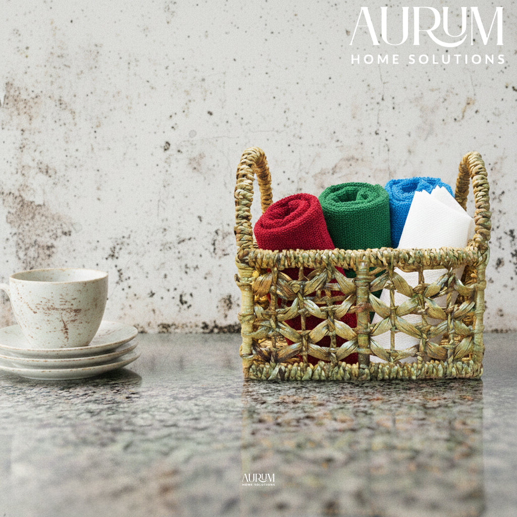 Organizer with Water Hyacinth | Terraka Storage Basket
