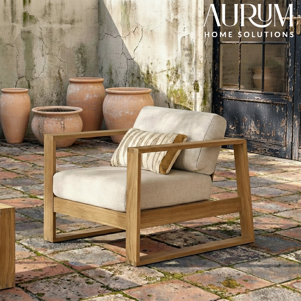 Teak Outdoor Lounge Chair