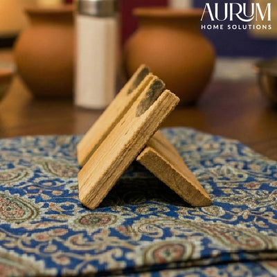 Cutlery Organizer EcoHaven Bamboo Stand Set for Dining Tables (Set of 4)