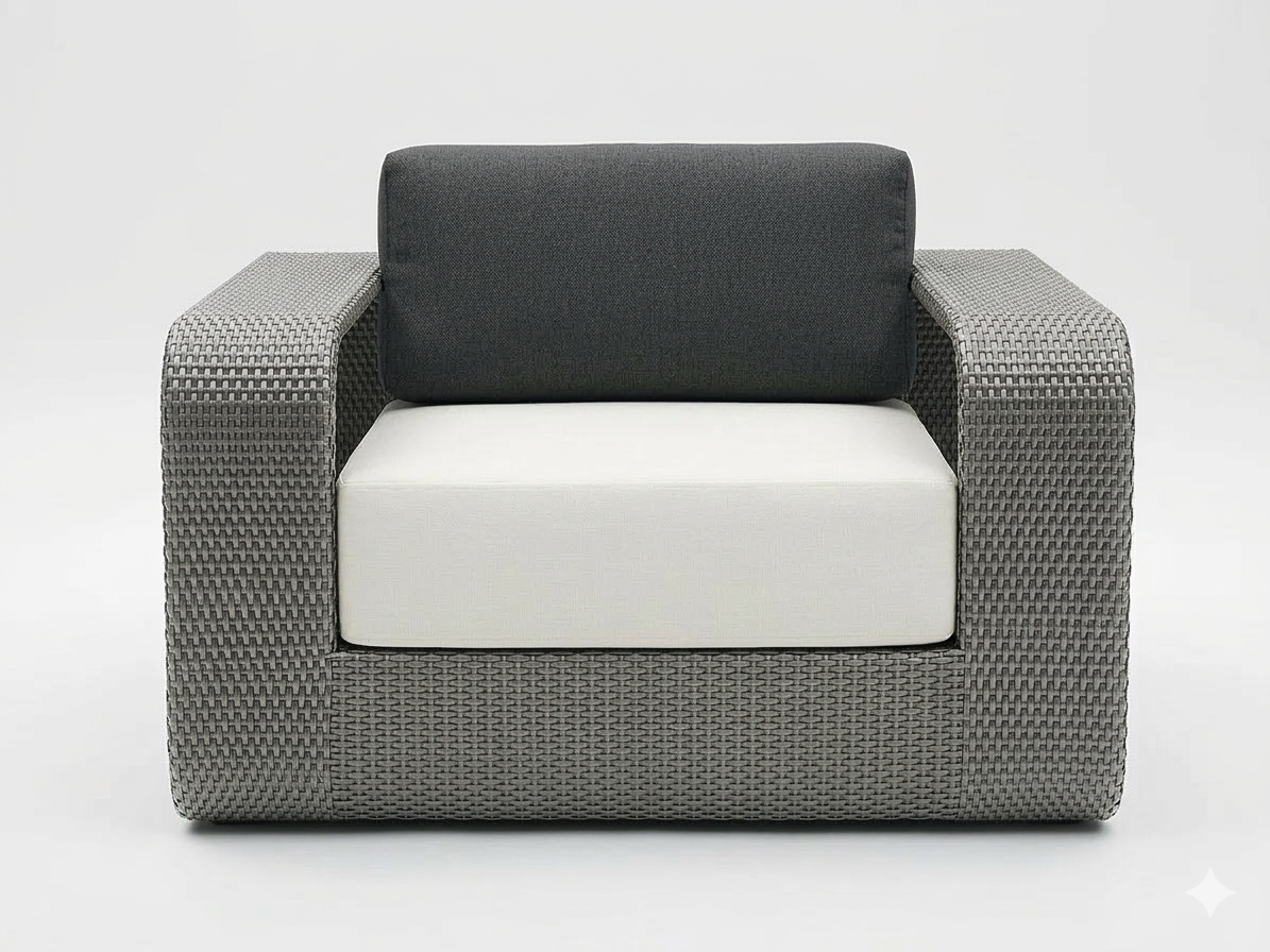 SINGLE SEATER SOFA WITH CUSHIONS (AHOL/180/003)