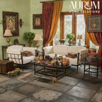 Regal Iron and Marble Living Room Furniture Set