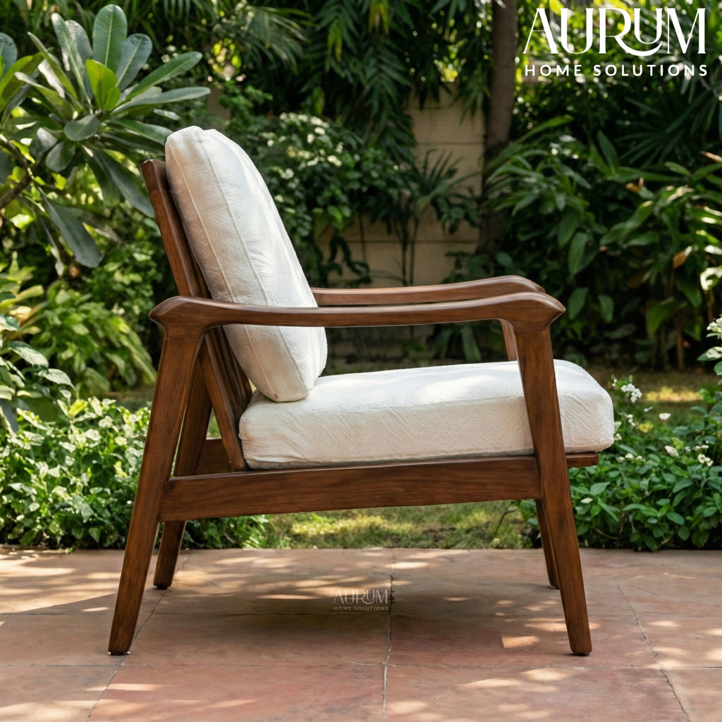 Handcrafted Elegant Teak Enigma Chair