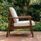 Handcrafted Elegant Teak Enigma Chair