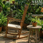 Handcrafted Teakwood Rocking Chair