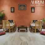 Three Seater Sofa with Whimsy Rattan Design