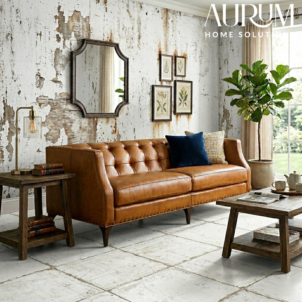 Munich Leather Sofa