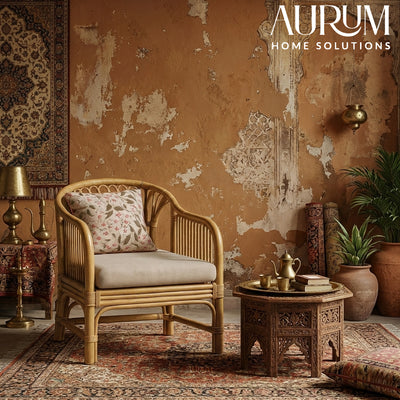 Modern Chair with Low Rise Rattan Design for Indoors