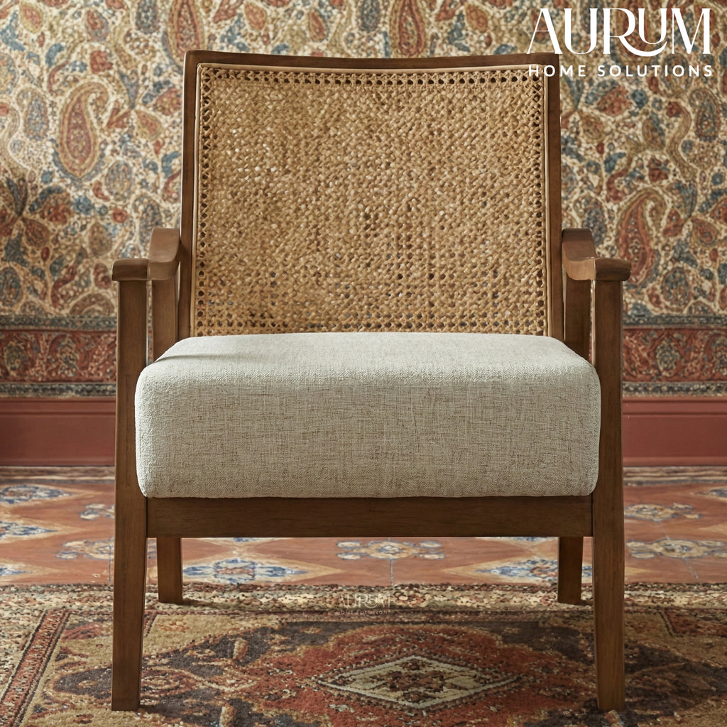 Lifestorey Serena Cane Accent Chair