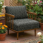 Handcrafted Teakwood Single Seater Sofa