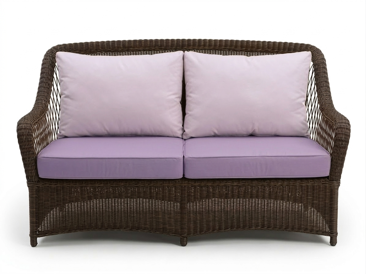DOUBLE SEATER SOFA WITH CUSHIONS (AHOL/159/002)