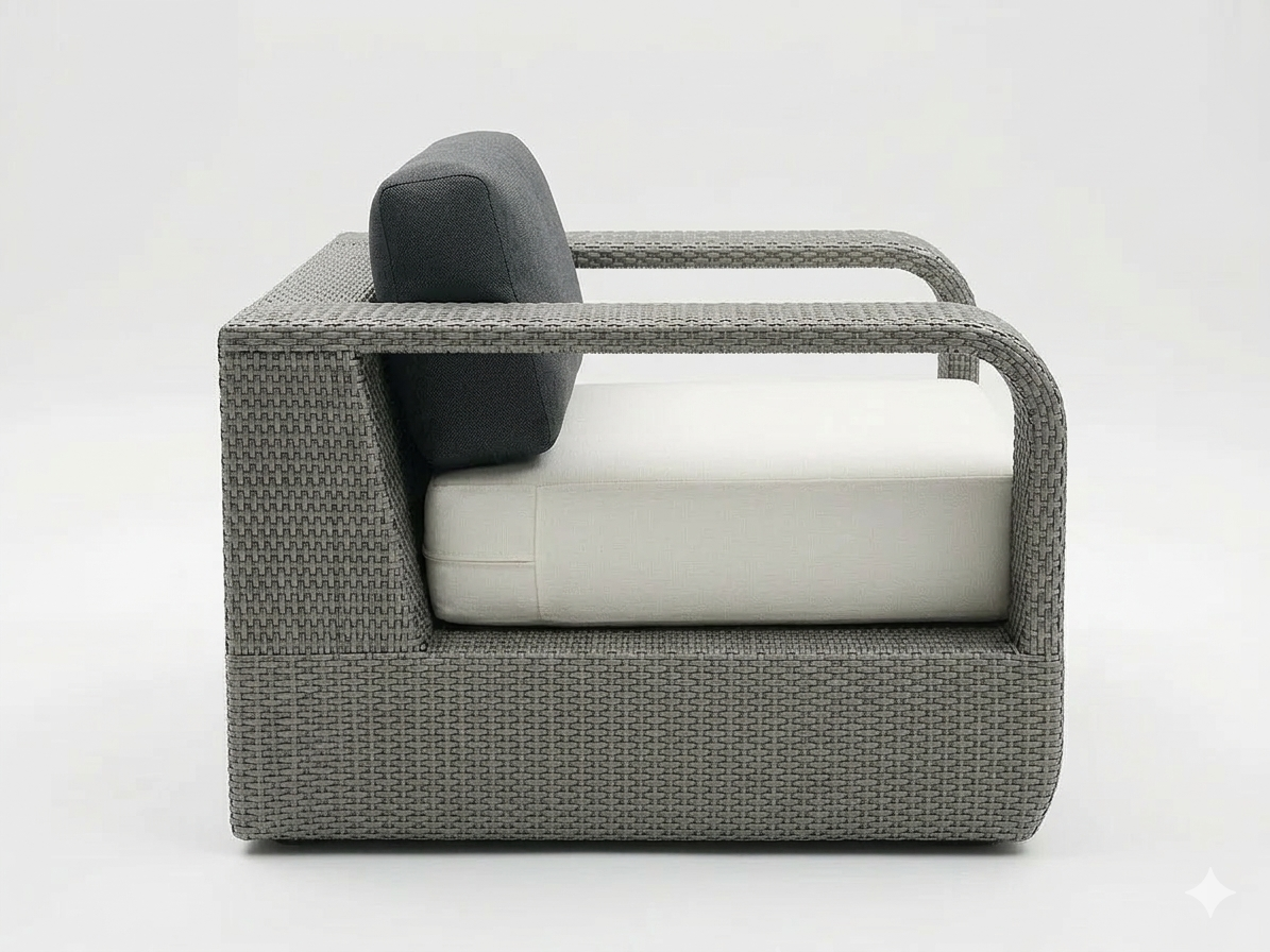 SINGLE SEATER SOFA WITH CUSHIONS (AHOL/180/003)