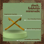 Laptop Stand Bamboo Ergonomic Riser | Sleek Desk Organizer