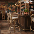Cane Bar Chair with Breezy Seat for Homes & Venues