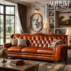 Warmth Brown Leather Sofa