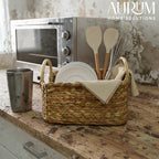 Organizer with Water Hyacinth | Rattanest Handle Storage Box