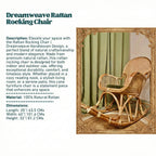Rattan Rocking Chair | Dreamweave Handwoven Design for Indoors & Outdoors