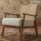 Lifestorey Serena Cane Accent Chair