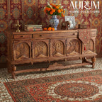 Handcarved 5 Carving Sideboard in Natural