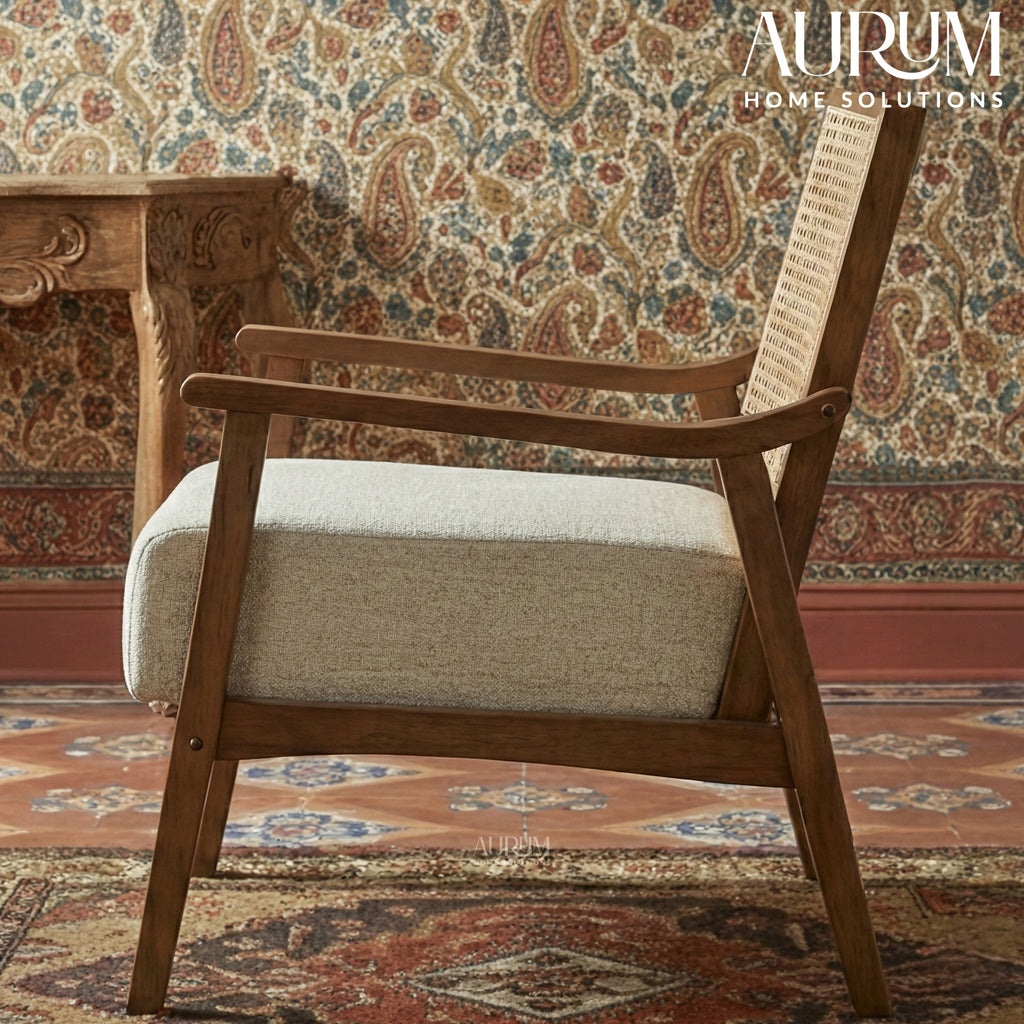 Lifestorey Serena Cane Accent Chair