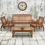 Teakwood Classic Cane Back Sofa Set – Set of 3