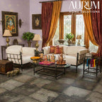 Regal Iron and Marble Living Room Furniture Set
