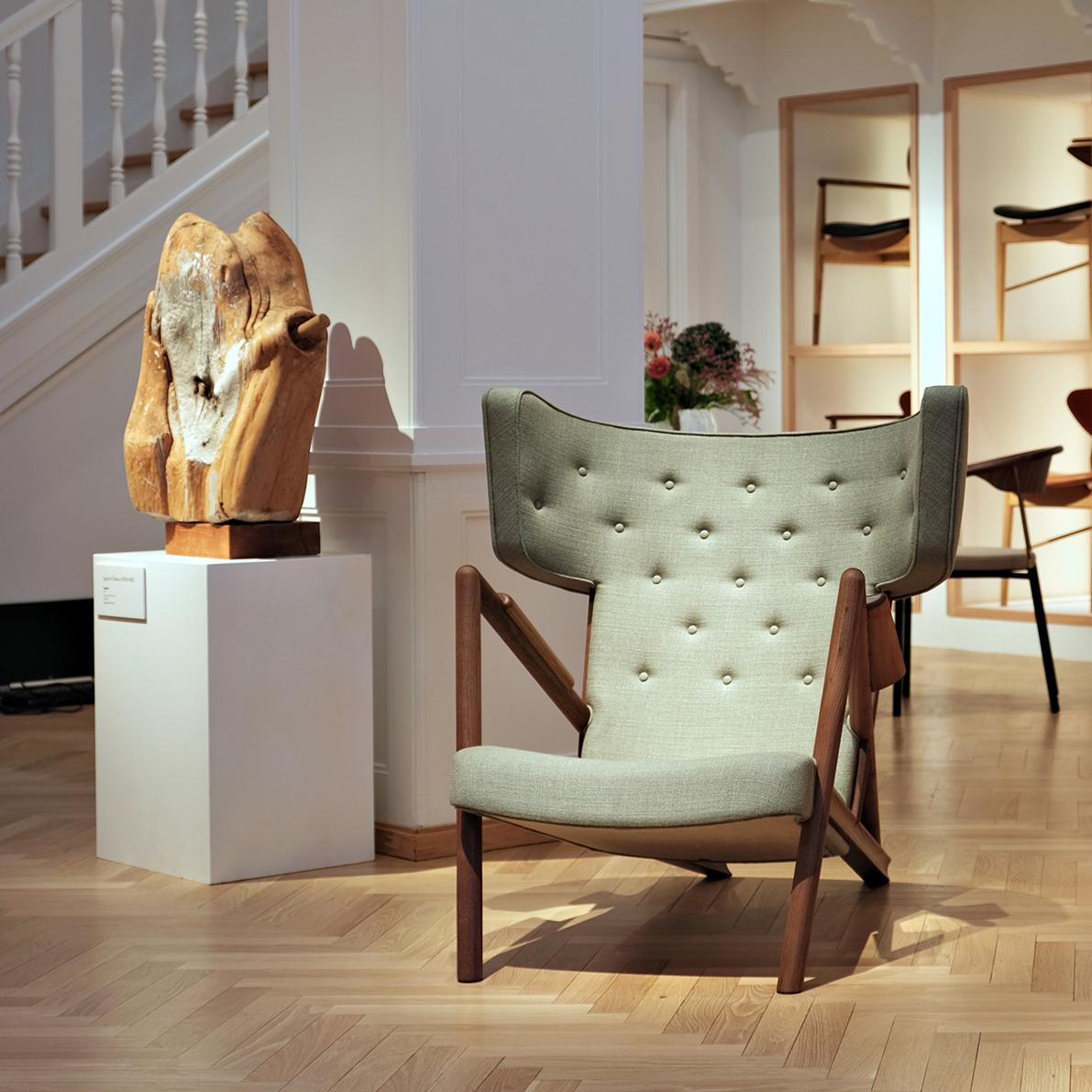 Essence Wood and Fabric Armchair