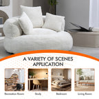 Durable Chenille High-Back Lounger