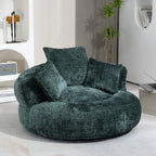 Durable Chenille High-Back Lounger