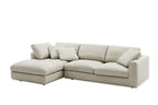 Luxe Leatherette Sectional Sofa