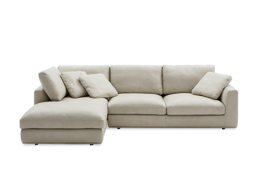Luxe Leatherette Sectional Sofa