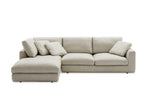 Luxe Leatherette Sectional Sofa