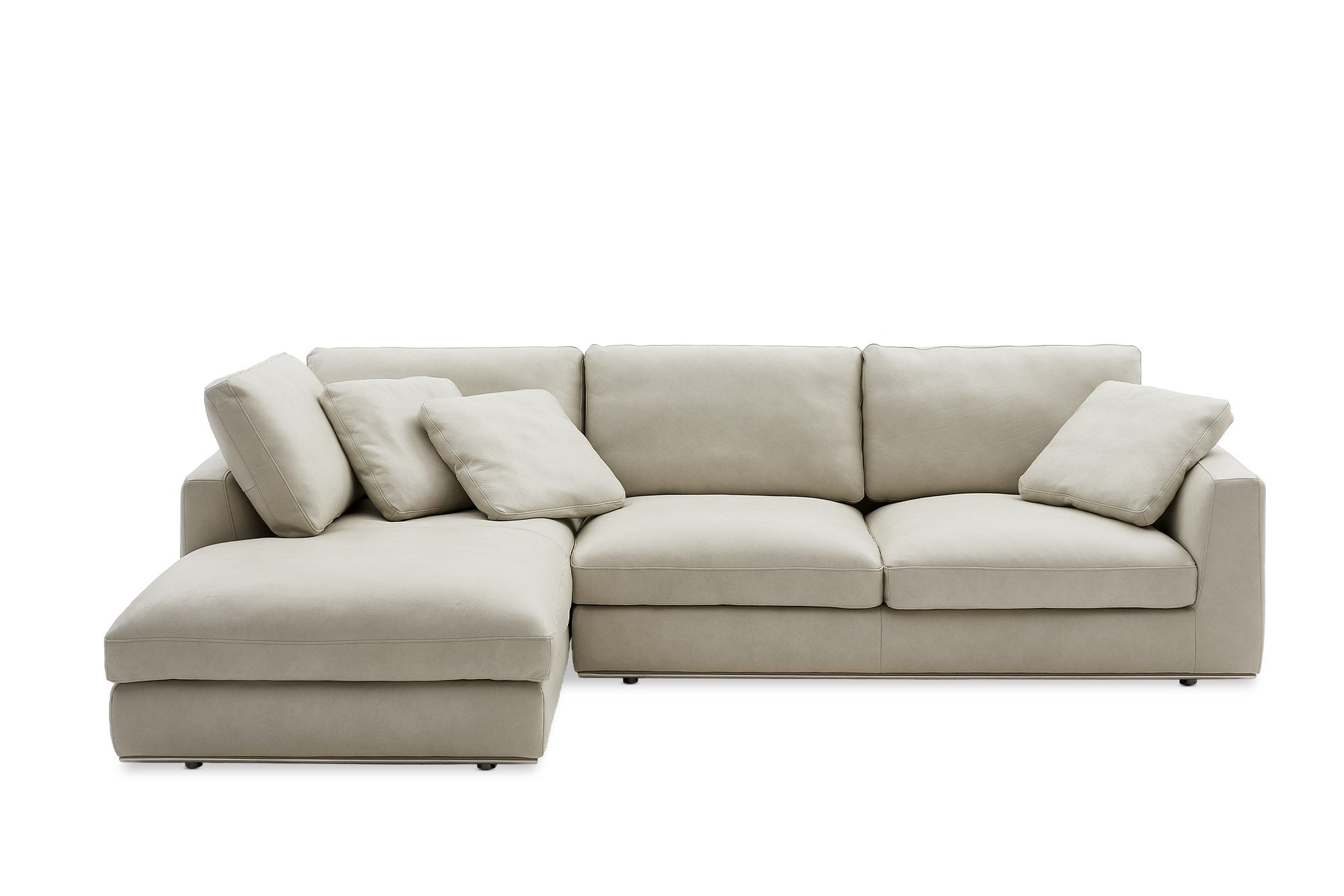 Luxe Leatherette Sectional Sofa