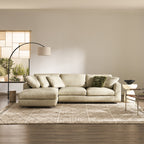 Luxe Leatherette Sectional Sofa