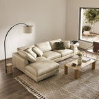 Luxe Leatherette Sectional Sofa